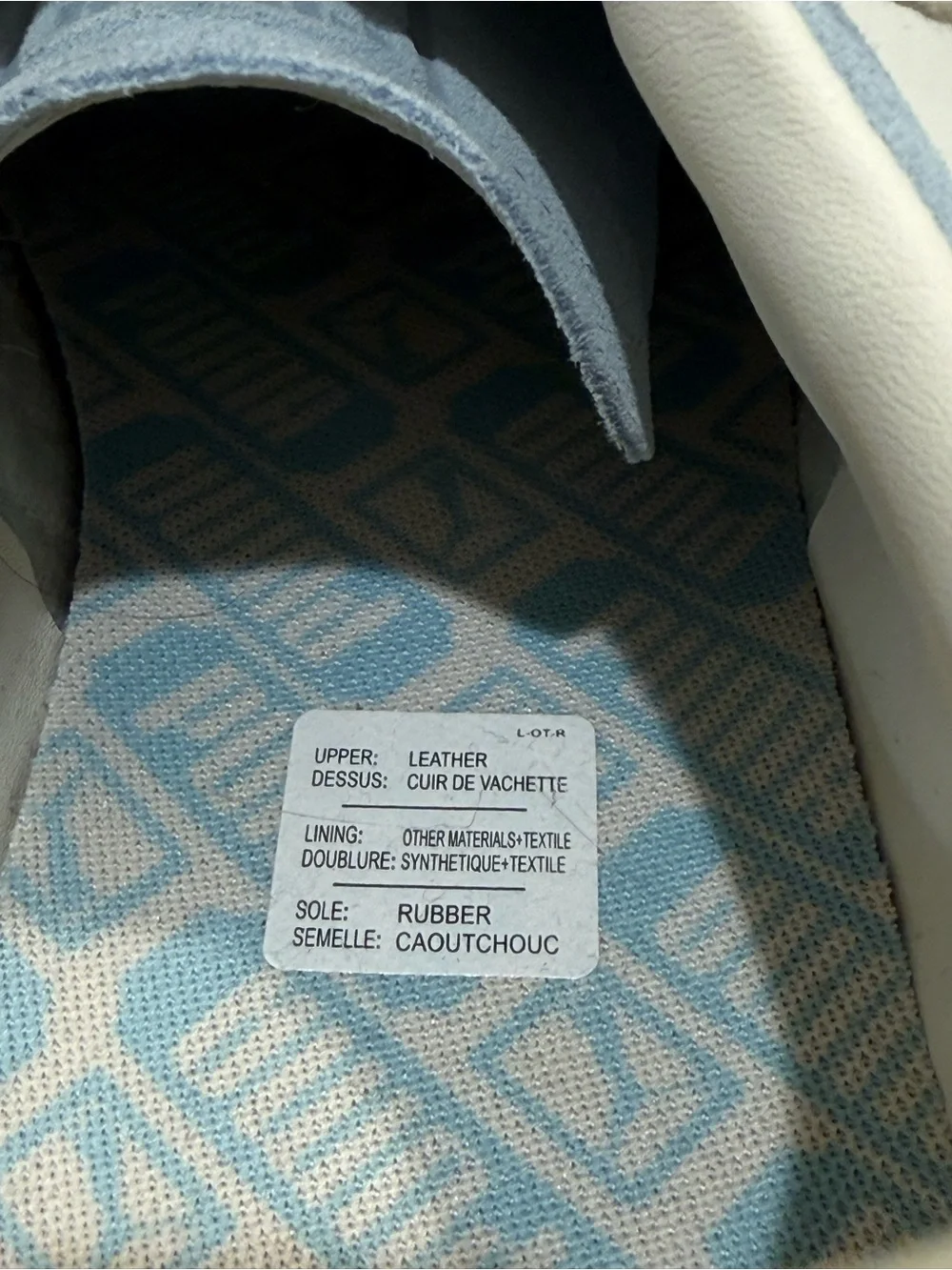 Puma Light Blue Suede Palermo Sneakers with Cream Laces